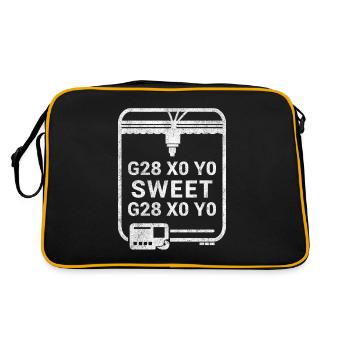 Technique d'impression 3D Nerd Home Sweet Home Impression 3D - Sac Retro - noir/or - Dos