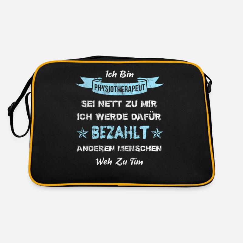 Physiotherapie Physiotherapeut Retro Tasche
