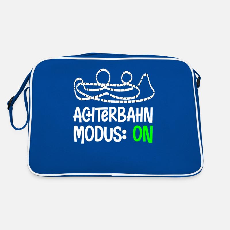 Achterbahn Modus Freak Junkie Freizeitpark Retro Tasche