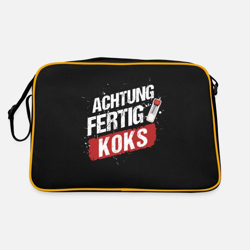 Minimal Techno Raver Druffi Kokser Koksnase Retro Tasche