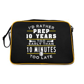 Prepping Prepper early - Retro Bag - black/gold - Back