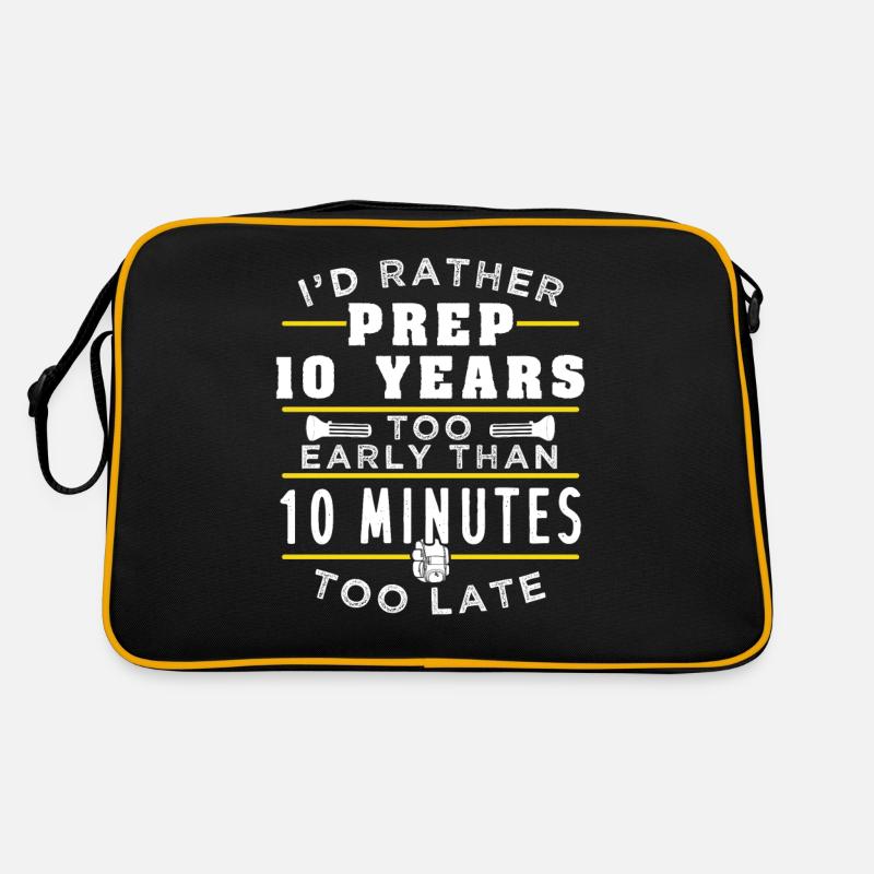 Préparer Prepper tôt Sac Retro