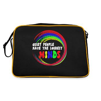 Autistic, autism - Retro Bag - black/gold - Back