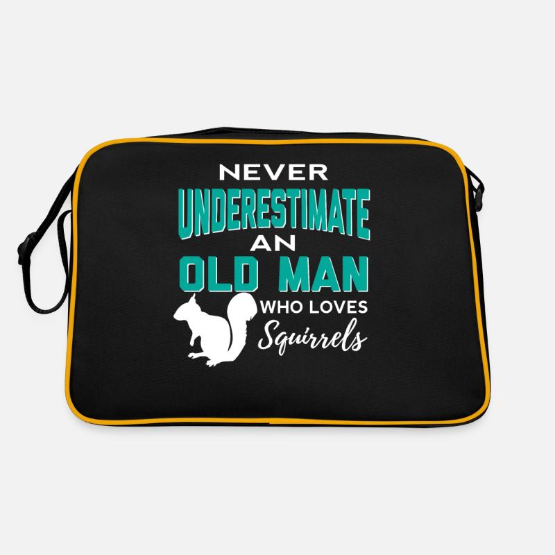 Squirrel T-Shirt For Men Who Love Squirrels Retro Bag