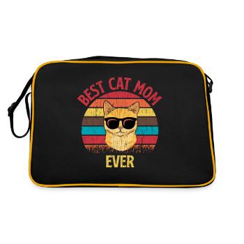 Best Cat Mom Ever Best Cat Mom Mother Kitten - Retro Bag - black/gold - Back