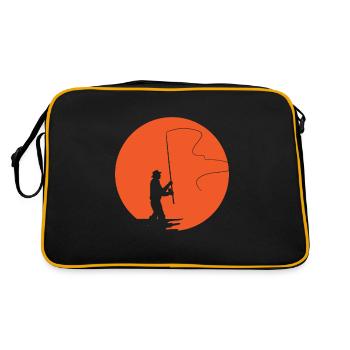Pêche à la mouche - Sac Retro - noir/or - Dos