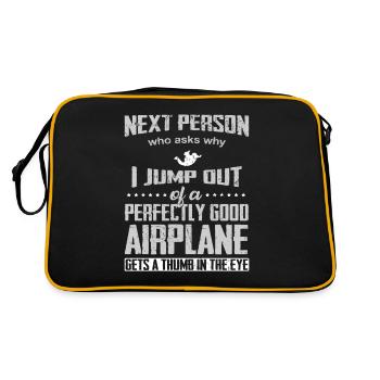 Skydiver skydiver - Retro Bag - black/gold - Back