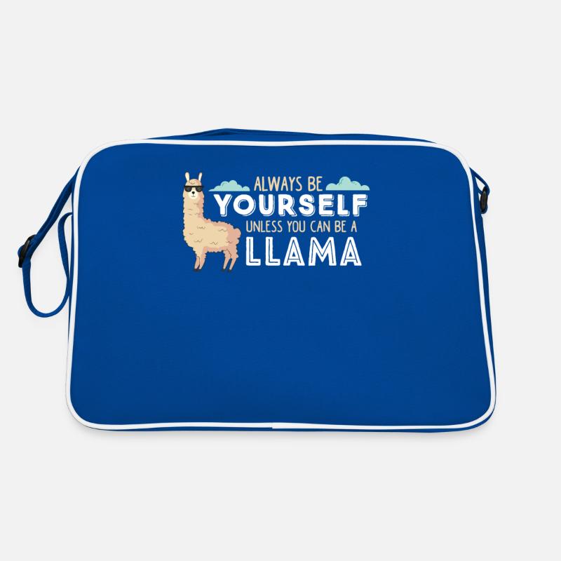 LLama Sei immer du selbst Lama Retro Tasche