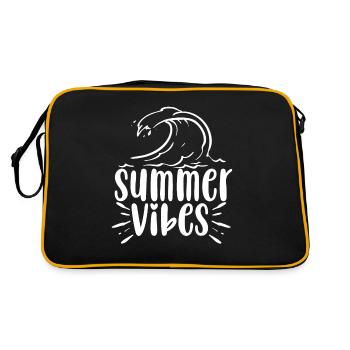 Vibes d'été surfant - Sac Retro - noir/or - Dos