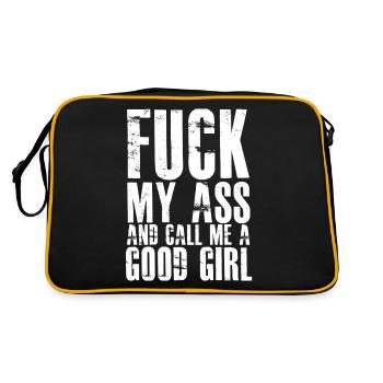 BDSM ET KINKY SLAVE GIRL CITATION - Sac Retro - noir/or - Dos