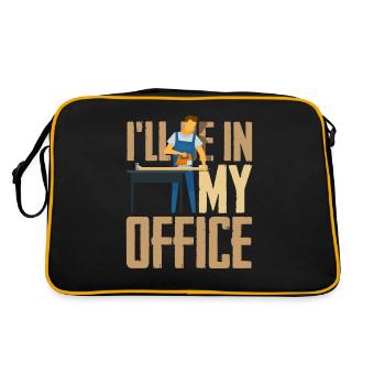 Carpenter workshop - Retro Bag - black/gold - Back