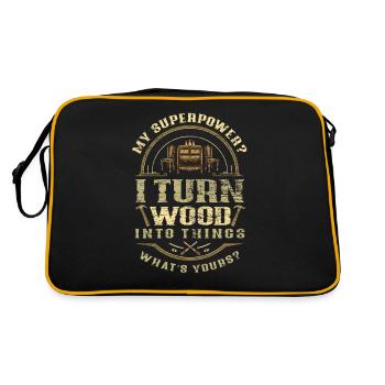 Fabricant de meubles menuisier - Sac Retro - noir/or - Dos