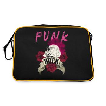 Punk punk rocker skull punk punk music - Retro Bag - black/gold - Back