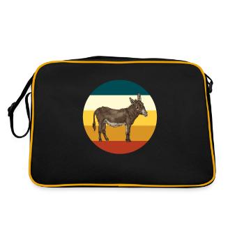 Âne rétro - Sac Retro - noir/or - Dos