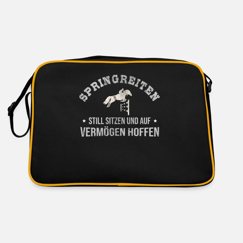 Springreiten Retro Tasche