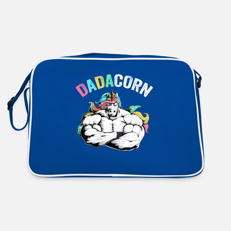 Dadacorn - Magischer Einhorn-Dad Retro Tasche
