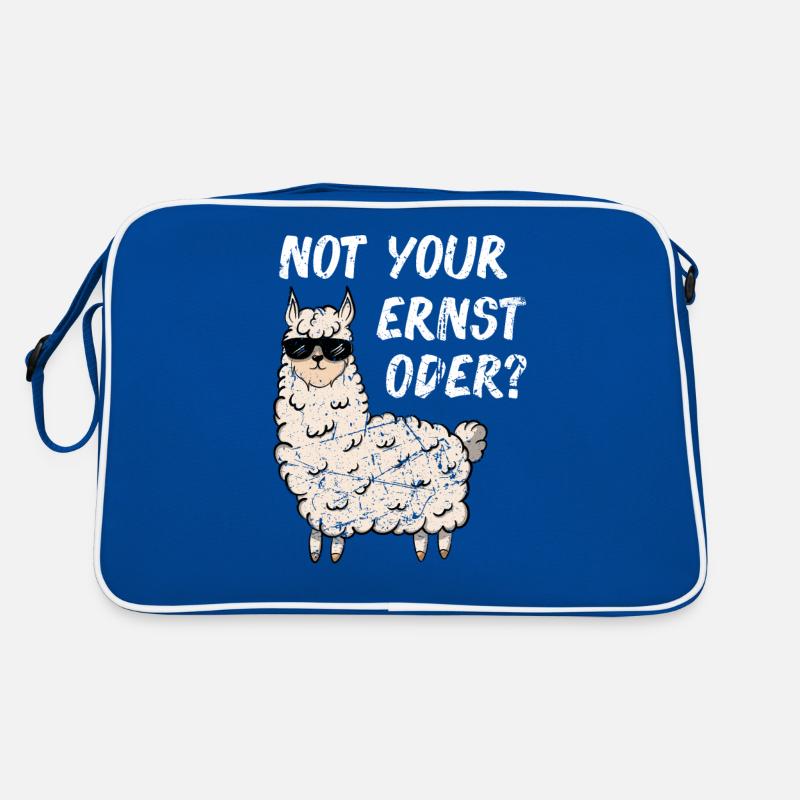 Not your Ernst Lama Lustig Spruch Geschenk Geel Retro Tasche