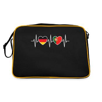 Heartbeat heartbeat Allemagne Portugal w 0761 - Sac Retro - noir/or - Dos