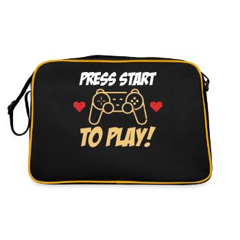 Controller Game Console Start - Retro Bag - black/gold - Back