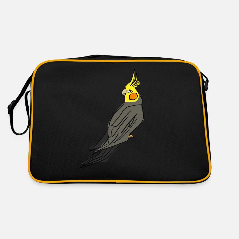Oiseau calopsitte drôle Sac Retro