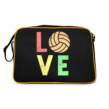 Volley-ball amour volley-ball - Sac Retro - noir/or - Dos