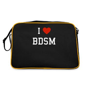 BDSM Bondage Esclave Sous master - Sac Retro - noir/or - Dos