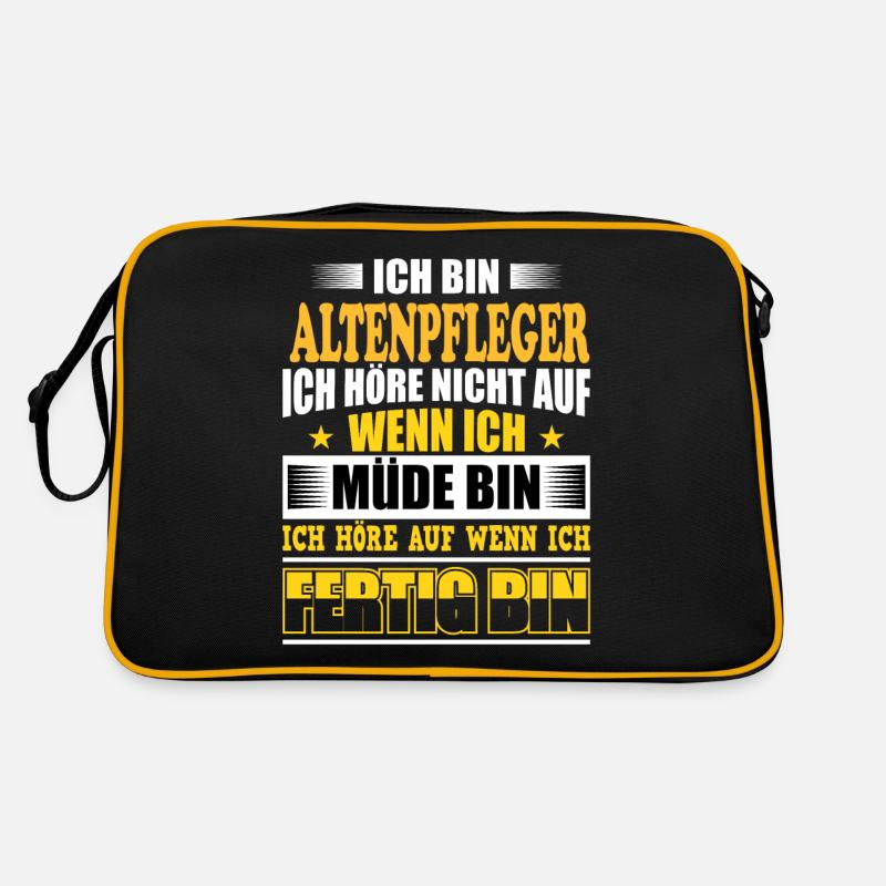 Ich bin Altenpfleger Retro Tasche