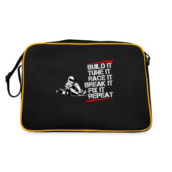 Pilote Go Cart Go Kart - Sac Retro - noir/or - Dos