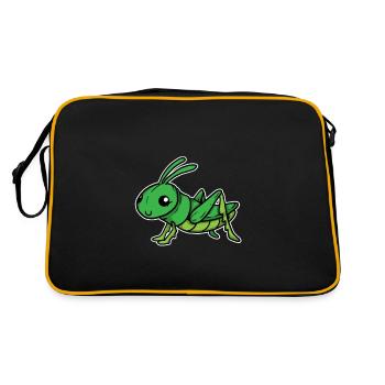 Sauterelles vertes Sauterelles insecte cadeau - Sac Retro - noir/or - Dos