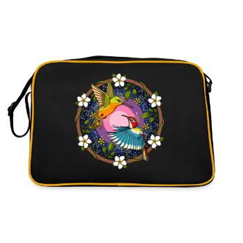 Colibris d’Ayahuasca - Sac Retro - noir/or - Dos