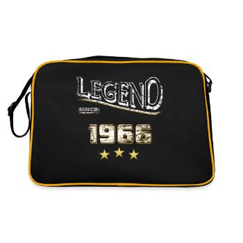 Legend since 1966 / Legende seit 1966 / legendär - Retro Tasche - Schwarz/Gold - Hinten