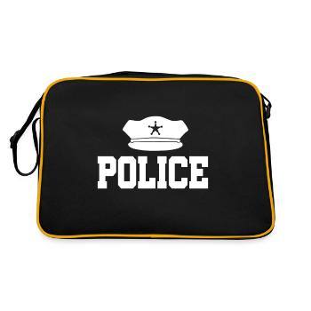 police - Sac Retro - noir/or - Dos