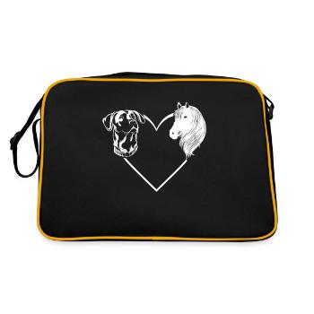 Amour de chien de cheval - Sac Retro - noir/or - Dos