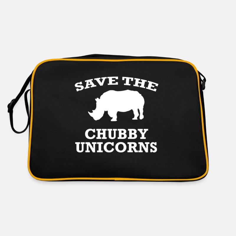 SAVE THE CHUBBY UNICORNS Retro Bag