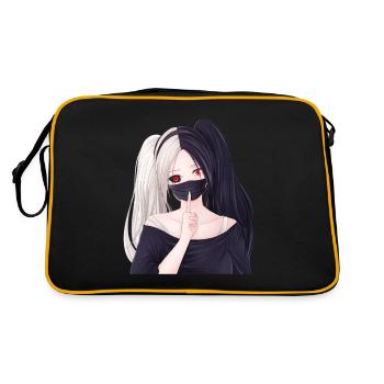 Gesugao Yandere Ecchi Otaku Waifu Anime - Sac Retro - noir/or - Dos