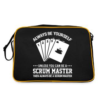 Scrum Master Agile Software Développement - Sac Retro - noir/or - Dos