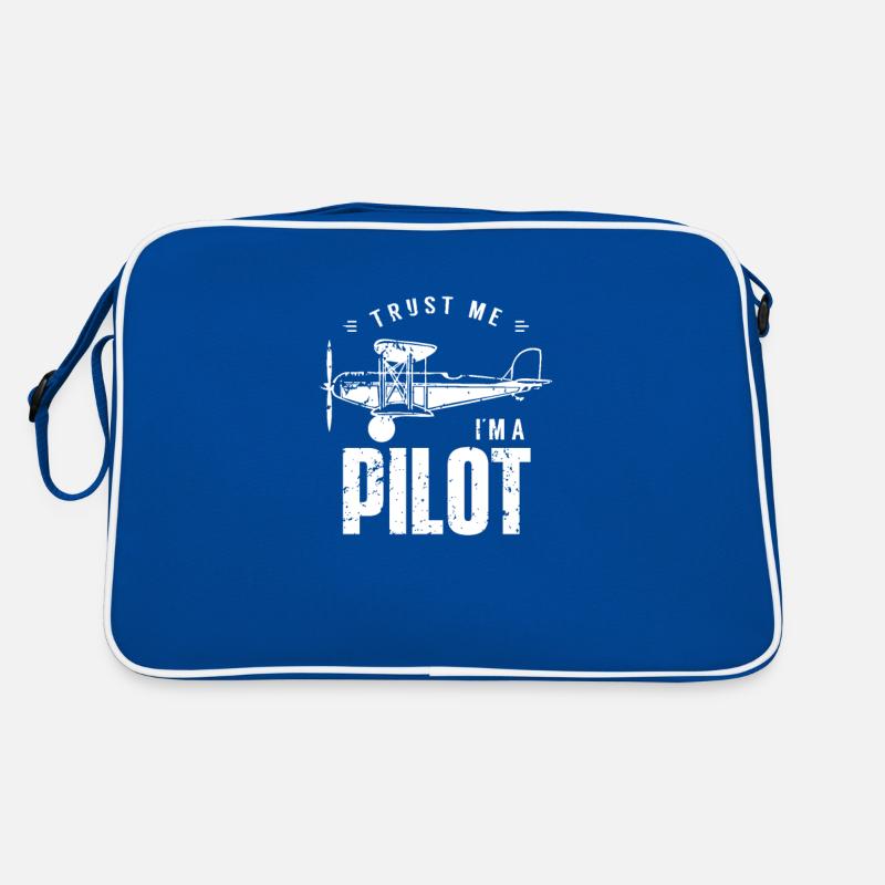 Vertrau mir ich bin Pilot Retro Tasche