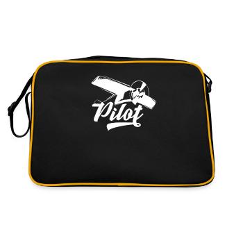 pilot - Retro Bag - black/gold - Back