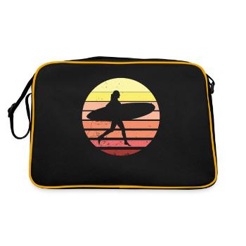 Surfeuse surfeuse vintage surfeur - Sac Retro - noir/or - Dos