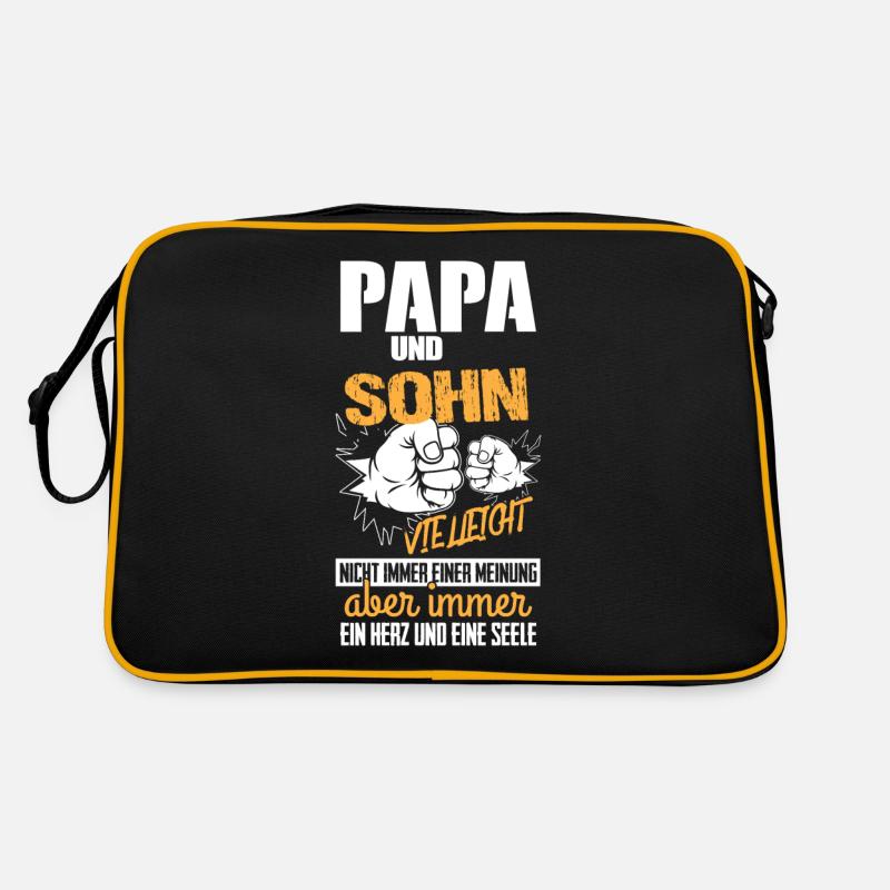 Papa Und Sohn Geschenk Retro Tasche