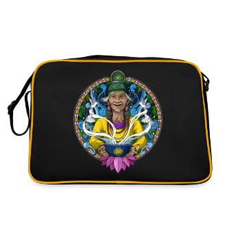 Voyage avec le chaman Ayahuasca - Sac Retro - noir/or - Dos