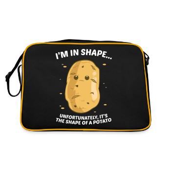 Je suis sous la forme d’une pomme de terre - Sac Retro - noir/or - Dos