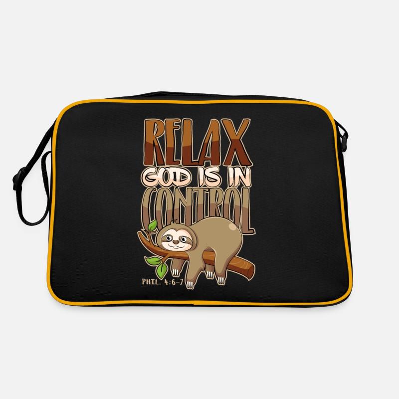 God has everything under control Christianity Bible Retro Bag