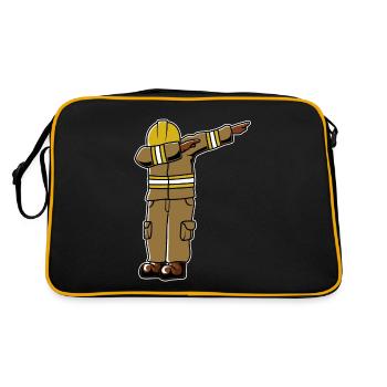 Brigade des pompiers volontaires Volunteer Fire Brigade Association Fire - Sac Retro - noir/or - Dos