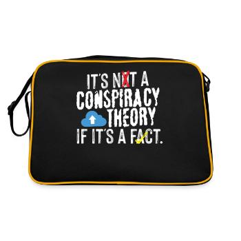 Conspiracy theory facts - Retro Bag - black/gold - Back