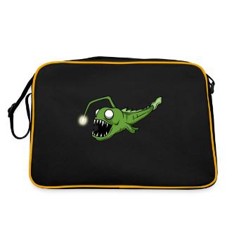 Poisson grenouille pêche en haute mer rétro pêcheur drôle - Sac Retro - noir/or - Dos