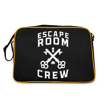 Équipe de la salle d'évasion - cadeau pour les amateurs de salle d'évasion - Sac Retro - noir/or - Dos