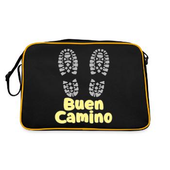 BUEN CAMINO Pèlerinage Humour du pèlerin - Sac Retro - noir/or - Dos