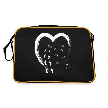 Never walk alone Riding Horses Hooves Traces Love - Retro Bag - black/gold - Back