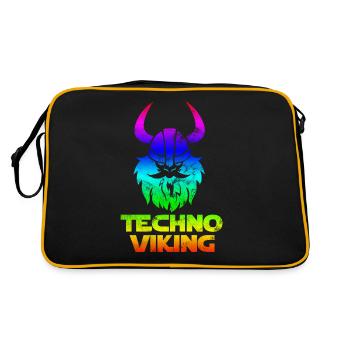 Germanic Techno Vikinger Nordmänner Germanic - Sac Retro - noir/or - Dos